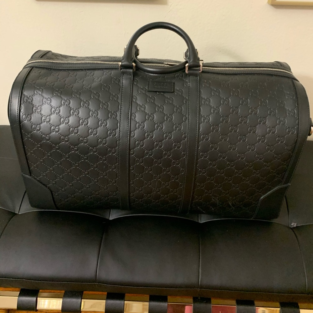 Gucci signature leather duffle